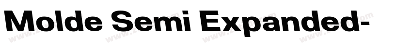Molde Semi Expanded字体转换